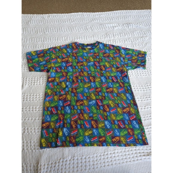 Pepsi Other - VTG Pepsi All Over Print Short Sleeve T-shirt '90s? Multicolor OS Fits Large